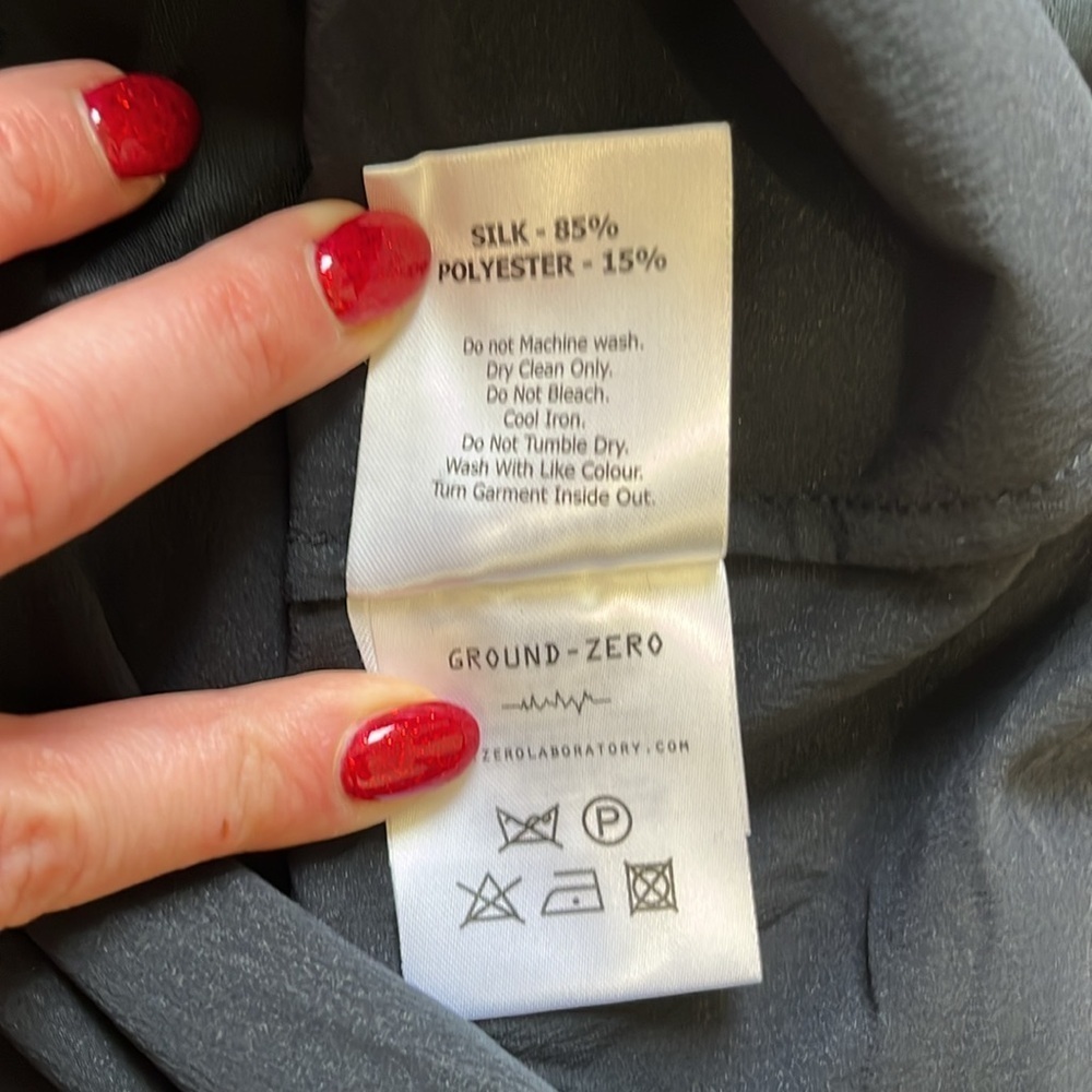NWT Silk Moto Inspired Couture top tee shirt by Ground Zero - Picture 8 of 8